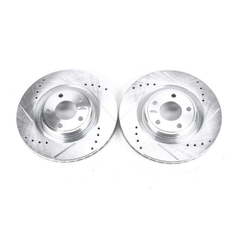 PowerStop Power Stop 07-10 Chevrolet Cobalt Front Evolution Drilled & Slotted Rotors - Pair