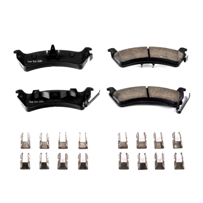 PowerStop Power Stop 94-98 Jeep Grand Cherokee Rear Z17 Evolution Ceramic Brake Pads w/Hardware