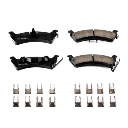 PowerStop Power Stop 94-98 Jeep Grand Cherokee Rear Z17 Evolution Ceramic Brake Pads w/Hardware
