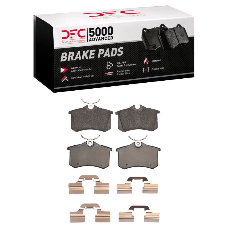 DFC 99-06 Volkswagen Golf Rear 5000 Advanced Low Metallic Brake Pads and Hardware Kit
