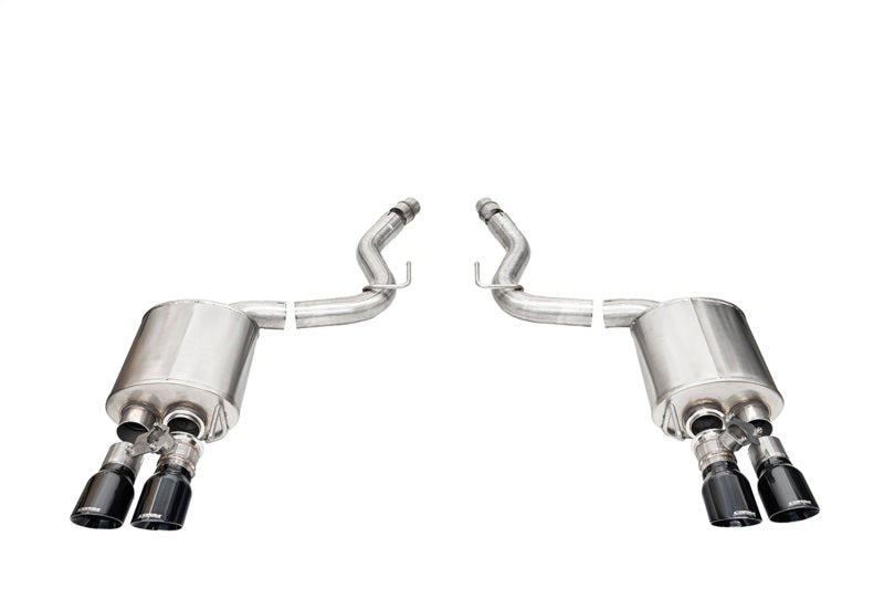 CORSA Performance Corsa 2024+ Ford Mustang V8 5.0L 3in Axle-Back Exhaust System w/ Twin 4in Black Pro-Series Tips