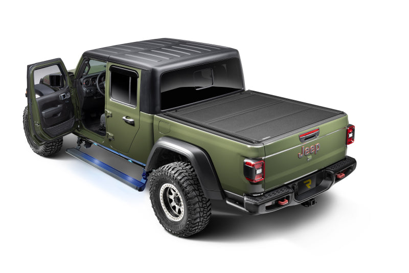 Go Rhino RealTruck 20-24 Jeep Gladiator CC 4dr VoltStep Electric Running Board Kit (Cut/Drill Req.) - Tex Blk