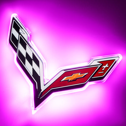 ORACLE Lighting Oracle Corvette C7 Rear Illuminated Emblem - Dual Intensity - Pink