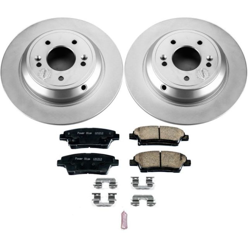 PowerStop Power Stop 17-18 Genesis G80 Rear Z17 Evolution Geomet Coated Brake Kit