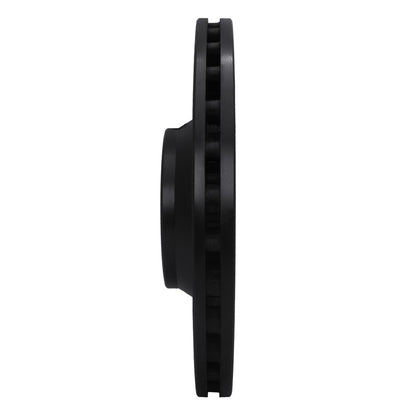 R1 Concepts R1 05-11 Audi A6 Quattro Front Right Drilled & Slotted Black Brake Rotor
