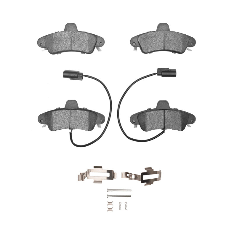 DFC 01-04 Mercury Cougar Rear 5000 Advanced Semi Metallic Brake Pads and Hardware Kit