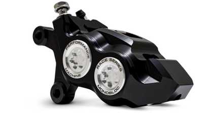 Performance Machine 08-23 FL,18-24 M8 Softail,06-17 VRod 137x4B Rce Series Monobloc Caliper Left BLK