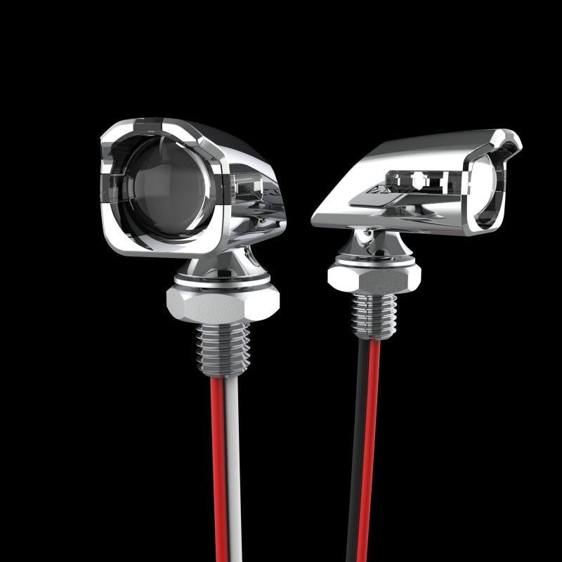 XKGLOW XK Glow Mini Turn Signal Front/Rear Chrome x4