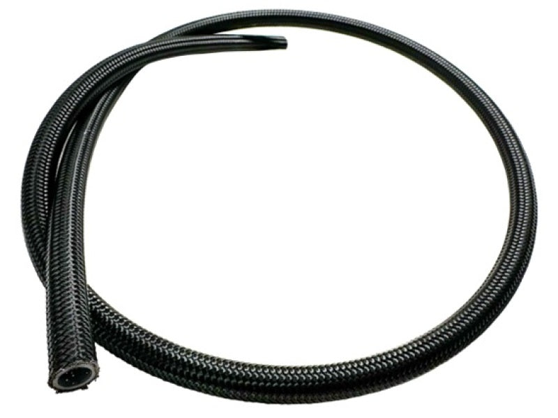 Fuelab Black Nylon Stainless Steel Braided PTFE Hose - 12AN - 20ft