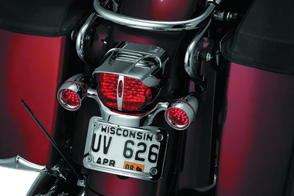 Kuryakyn Taillight Visor Without Slots Chrome