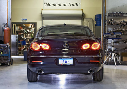 AWE Tuning VW CC Touring Edition Exhaust Dual Outlet - Chrome Silver Tips