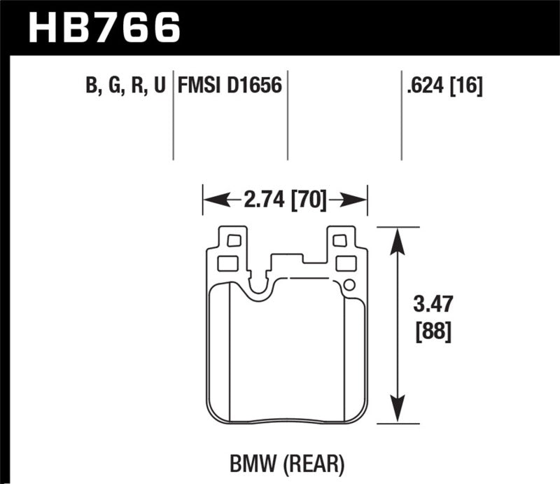 Hawk Performance Hawk 14-20 BMW 2-Series / 12-18 BMW 3-Series Performance Ceramic Street Rear Brake Pads