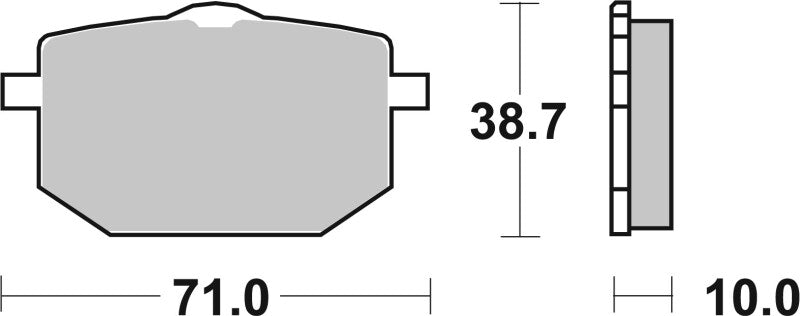 Brembo Powersports Brembo 90-93 Moto-Guzzi NTX 750cc Sinter Brake Pad - Front