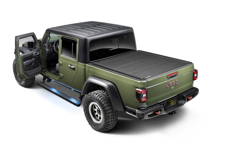 Go Rhino RealTruck 20-24 Jeep Gladiator CC 4dr VoltStep Electric Running Board Kit - Bedliner Coating