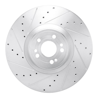 R1 Concepts R1 20-26 Mercedes-Benz GLE350 Front Left Drilled & Slotted Silver Brake Rotor