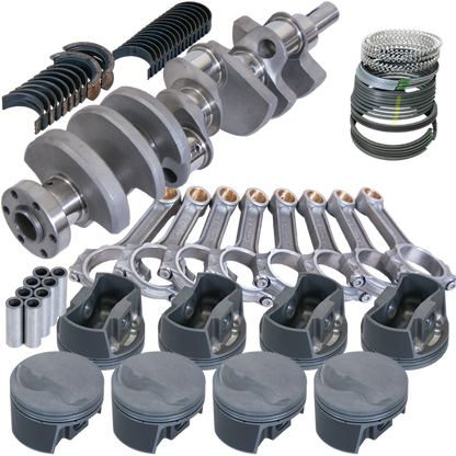 Eagle Ford 289/302 3.000in Crank 5.090in I-Beam Rods -5cc Flat Top 4.030in Pistons Rotating Assembly