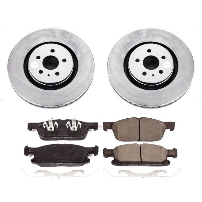 PowerStop Power Stop 15-19 Ford Edge Front Z17 Evolution Geomet Coated Brake Kit