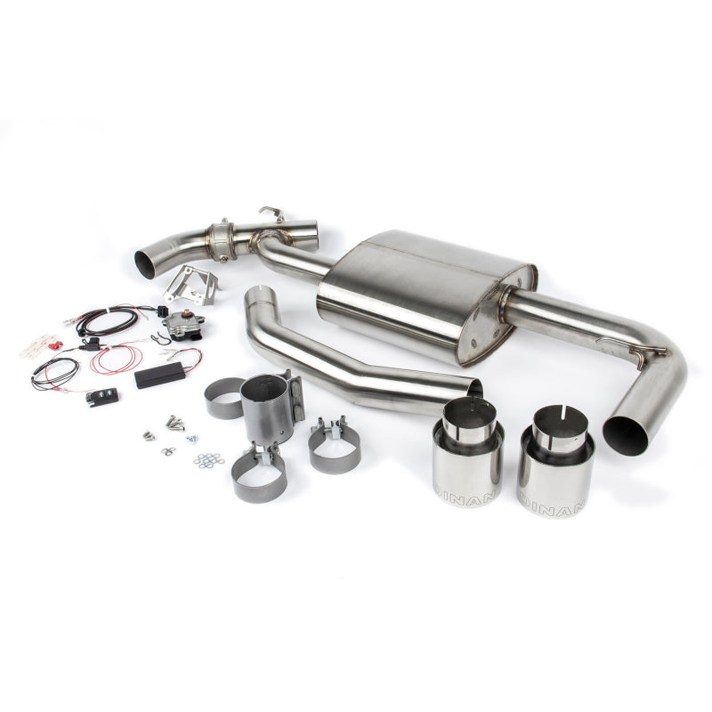 Dinan 17-24 Mini Cooper Clubman/Countryman S (F54/F60) Valved Axleback Exhaust - Polished Tips