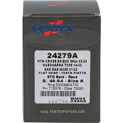 Vertex Pistons Vertex Piston 09-24 KTM 85 SX 85cc Cast Race Piston Kit