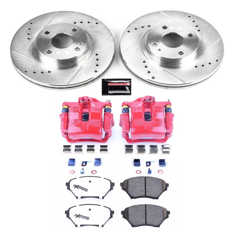 PowerStop Power Stop 01-05 Mazda Miata Front Z26 Street Warrior Brake Kit w/Calipers