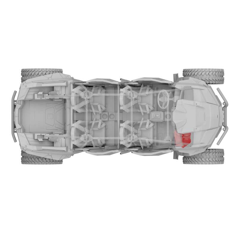 DS18 Polaris RZR Glove Box Enclosure with 10in Carbon Fiber Subwoofer Included 600 Watts RMS