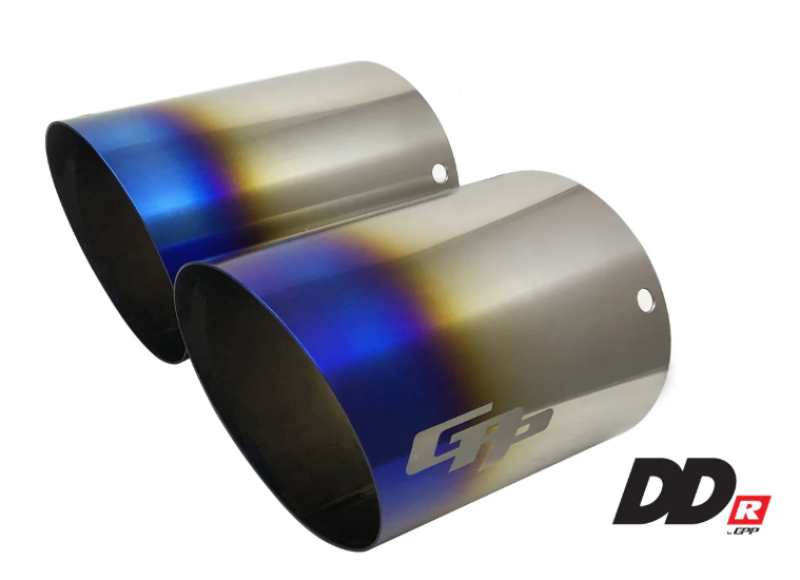 GReddy DD-R Burnt Titanium Tips L=150mm (Pair)