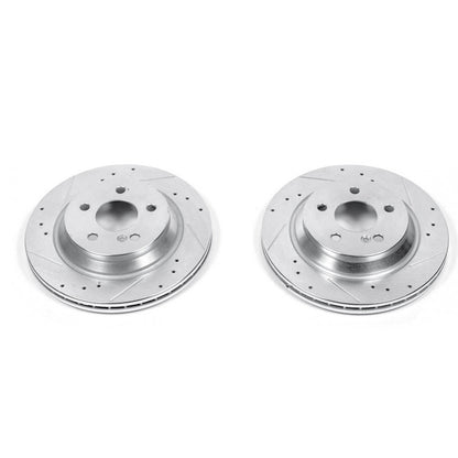 PowerStop Power Stop 99-03 Mercedes-Benz CL500 Rear Evolution Drilled & Slotted Rotors - Pair