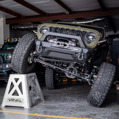 Rival 4x4 Rival 2007-2026 Jeep Wrangler 2020-2026 Jeep Gladiator Front Aluminum Bumper