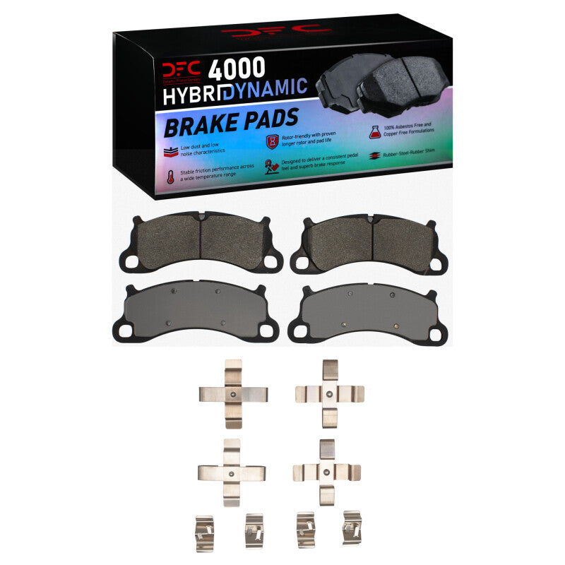 DFC 12-16 Porsche 911 Front 4000 HybriDynamic Brake Pads and Hardware Kit