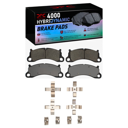 DFC 12-16 Porsche 911 Front 4000 HybriDynamic Brake Pads and Hardware Kit
