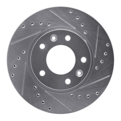 R1 Concepts R1 02-02 Kia SEDONA Front Right Drilled & Slotted Silver Brake Rotor