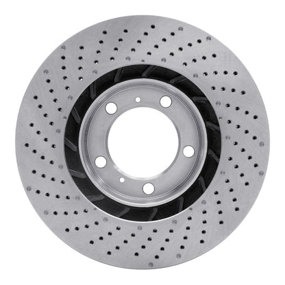 DFC 09-23 Porsche 911 Right Front Drilled Brake Rotor