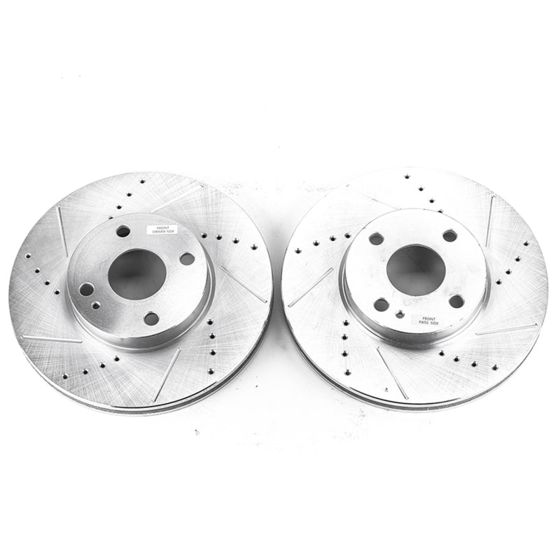 PowerStop Power Stop 2016 Scion iA Front Evolution Drilled & Slotted Rotors - Pair