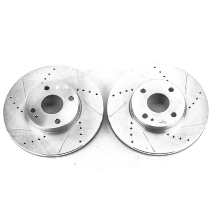 PowerStop Power Stop 2016 Scion iA Front Evolution Drilled & Slotted Rotors - Pair