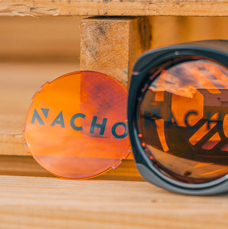 Nacho Offroad Technology Nacho Lighting Quatro Lens Cover - Amber (Pair)