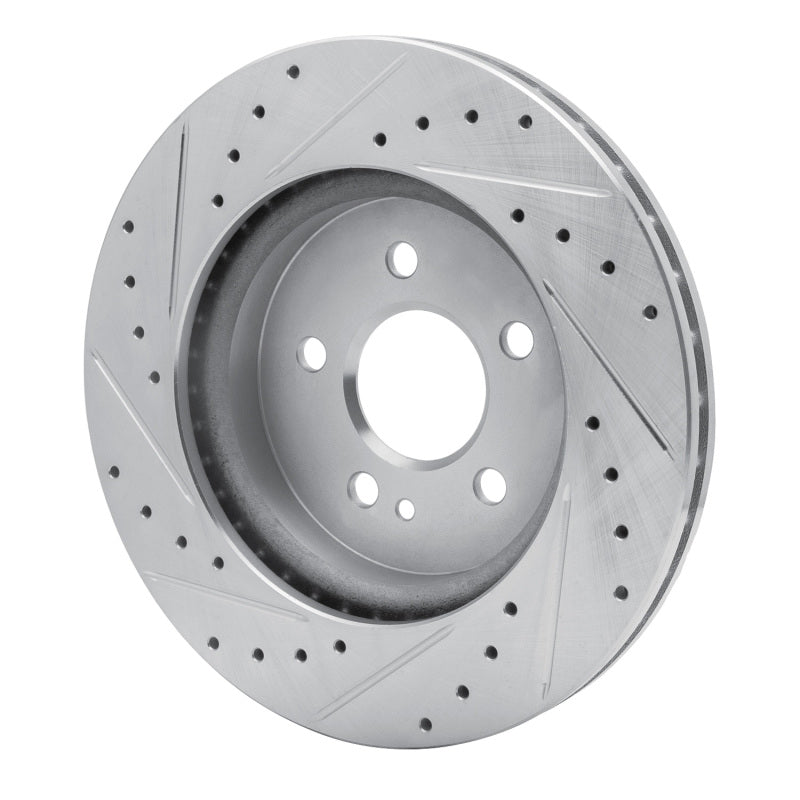 R1 Concepts R1 98-05 Mercedes-Benz ML430 Front Right Drilled & Slotted Silver Brake Rotor