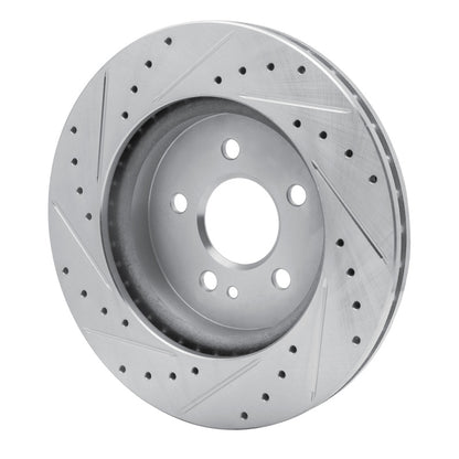 R1 Concepts R1 98-05 Mercedes-Benz ML430 Front Right Drilled & Slotted Silver Brake Rotor