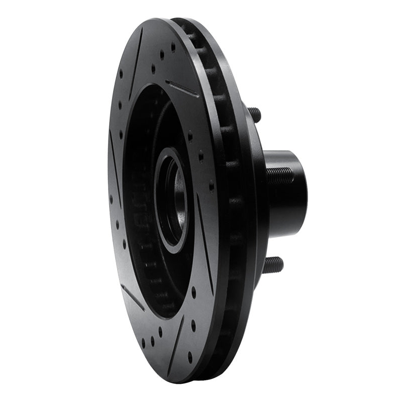 R1 Concepts R1 1982-1995 Buick Regal Front Right Drilled & Slotted Black Brake Rotor