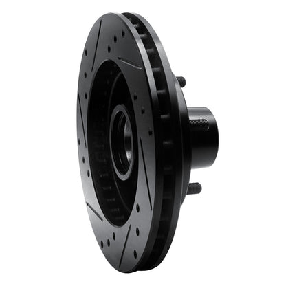 R1 Concepts R1 1982-1995 Buick Regal Front Right Drilled & Slotted Black Brake Rotor