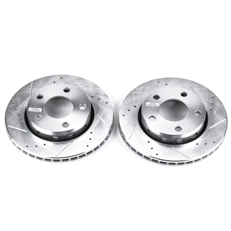 PowerStop Power Stop 00-02 Audi S4 Rear Evolution Drilled & Slotted Rotors - Pair