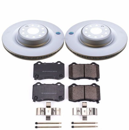 PowerStop Power Stop 12-16 Tesla Model S Rear Z17 Evolution Geomet Coated Brake Kit