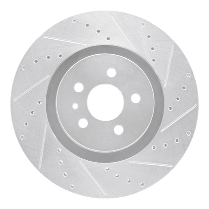 R1 Concepts R1 15-21 Ford Fusion Front Right Drilled & Slotted Silver Brake Rotor