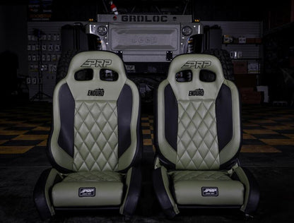 PRP Seats PRP EnduroCrawl Reclining Suspension Seat (Driver Side) - Black Tweed
