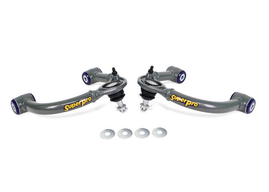 SuperPro 03-09 Lexus GX470 / Toyota 4Runner Sport 4WD Front Upper Fixed Offset Control Arm Set