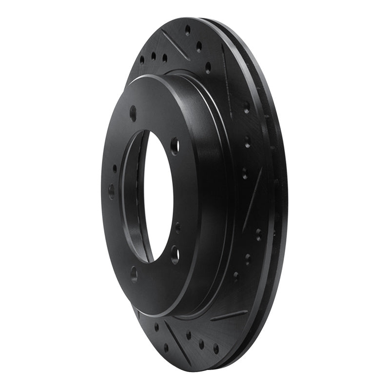 R1 Concepts R1 91-98 Chevrolet Tracker Front Right Drilled & Slotted Black Brake Rotor