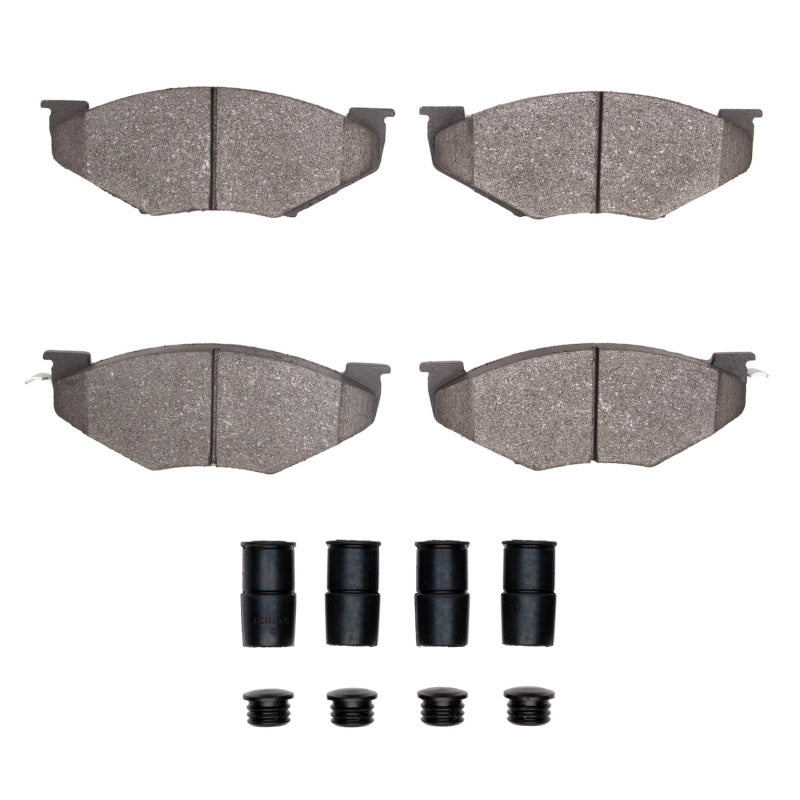 R1 Concepts R1 87-88 Dodge Grand Caravan Front Semi Met Pads & Hardware Kit