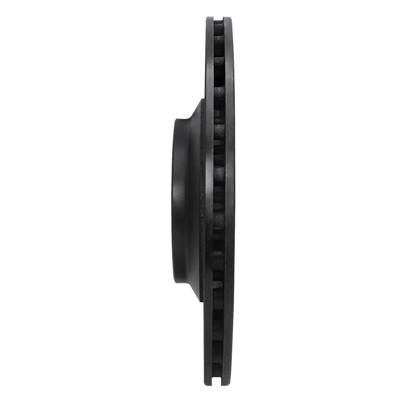 R1 Concepts R1 05-11 Audi A6 Quattro Rear Right Drilled & Slotted Black Brake Rotor