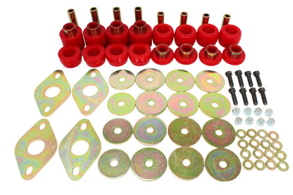 Energy Suspension 04-15 Nissan Titan Body Mount Set - Red