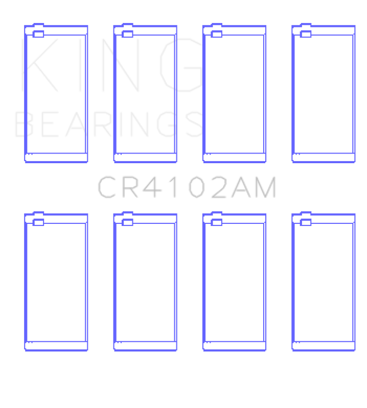 King Engine Bearings Toyota 2L (Size +0.75mm) Connecting Rod Bearing Set