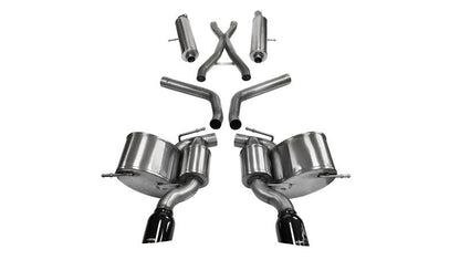 CORSA Performance Corsa 2012-2013 Jeep Grand Cherokee 6.4L V8 Black Sport Cat-Back Exhaust